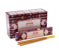 Bastoncini di incenso Satya Opium Agarbatti confezione da 12 x 15 g ciascuno ...