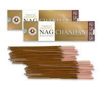 Bastoncini di Incenso Vijayshree Golden Nag Chandan - 200 g - 10 Confezioni da 20 g (140-180 bastoncini) - Aromaterapia - Meditazione - Yoga - Packaging EcoFriendly