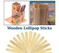 Bastoncini Di Legno 150Mm Per Bambini Artigianato Gelato Mescolatori Semplici