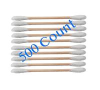 Bastoncini di legno in cotone, 500 pezzi, 100% cotone