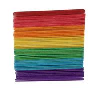 Bastoncini di legno per bricolage in balsa, Bastoncini di legno artigianali for fai da te e armeggiare Multicolor, dimensioni multiple, 50 pz(S)