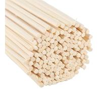 Bastoncini di legno per bricolage in balsa, Bastoncini In Rattan for Lavoretti 3,0mm x 150-450mm Confezione Da 20-50 Pezzi(3.0mm X 350mm -30pcs)