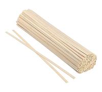 Bastoncini di legno per lavoretti, Confezione da 10 bastoncini di legno, lunghezza 50 cm, dimensioni multiple(L50*H0.1*W0.5cm)