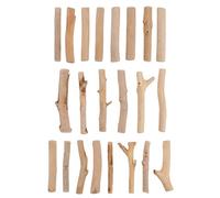 Bastoncini di Legno per Lavoretti Creativi, Materiale DIY Khaki | Legno Levigato, Impugnatura Comoda e Tocco Sicuro, per Esposizioni da Tavolo e Progetti Artigianali