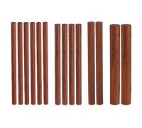 Bastoncini di legno per lavori artigianali, 14 pezzi di bastoncini di legno di noce, bastoncini rotondi grezzi da 15 cm(Round - Walnut Wood)