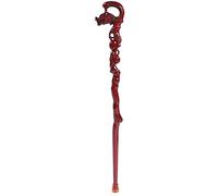 Bastoncini di legno per uomo e donna Bastoni da passeggio per anziani Bastoni di legno Bastoni di legno a testa increspata Sculture in legno cavo Lunghezza 95 cm Aiuto per la mobilità facile da