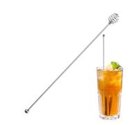 Bastoncini di miscelazione - Bastone miscelatore in acciaio inossidabile per miele | Bastoncini lunghi decorativi multifunzionali per bevande, bar, caffè, tè e cocktail