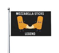Bastoncini di mozzarella, leggenda, bandiera per camera, adolescenti, doppia faccia, popolari bandiere da parete per patio, 9,1 x 1,5 m, bastoncini di mozzarella, leggenda, arazzo per ufficio