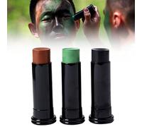 Bastoncini di Pittura per Il Viso Mimetici, Camouflage Face Paint Sticks, Camo Pittura per Il Viso 3 Colori Verde Marrone Nero, per la Caccia Paintball Airsoft Woodland Trucco Jungle Paint Stick