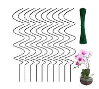 Bastoncini di supporto per piante in metallo resistenti al vento, per piante rampicanti, per giardino, serra, interni, esterni, rose, rampicanti, verdure, frutta, cetrioli