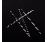 Bastoncini di vetro per agitare, Confezione da 6 bacchette for agitazione in bicchiere di vetro borosilicato, 0,3-0,4x8-12 pollici, resistenti al calore(0.4x12inch)