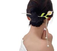 Bastoncini for capelli con ciondoli a forma di giglio di calla, bacchette for capelli con catena a forma di nappa, eleganti forcine for capelli, bacchette in stile cinese, accessori for capelli for do