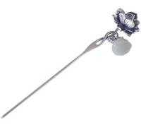 Bastoncini for capelli in argento S925 for panini, bacchette for capelli in giada di Hetian, fermagli for capelli eleganti, bacchette classiche cinesi for accessori for capelli da donna