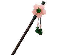 Bastoncini for capelli lunghi Bacchette for capelli retrò con fiori di prugna bianca Bastoncini for capelli in legno Accessori for capelli con forcina vintage for donne Mamma Sorella