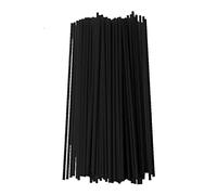 Bastoncini in fibra per diffusore per aromaterapia, bastoncini di ricambio per la decorazione della casa, bastoncini in fibra di olio per deodoranti fai da te (lunghezza 20 cm, diametro 3 mm, nero)
