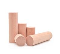 Bastoncini Legno 10pcs Round Wood Chips Beech Solid Wood Stick Building Block Pile Wood Children DIY Handmade Model Dia1/2/4/5cm Height1-9cm(Dia3.5CM,Height 4cm-10pcs)