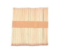 Bastoncini Legno 50 pezzi/lotto di bastoncini di ghiacciolo in legno e colorati for gelato, fatti a mano, fai da te, in legno, artigianato artistico(Log color,125x10x2mm)