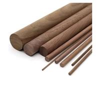 Bastoncini Legno Black Walnut Round Stick Handmade DIY Wooden Stick Material Home Decoration Round Stick Handicraft Making Raw Materials(45x500mm 1pcs)