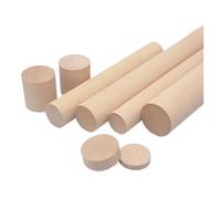 Bastoncini Legno Diameter 10/20/30/40/50mm Round Pine Wood Rod Length 55mm Solid Wood Strip DIY Model Material Accessories(20x55mm,1pcs)