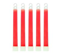Bastoncini Luminosi Fluorescenti da 12/24 Pezzi, Bastoncini Luminosi Militari con Gancio, Bastoncini Luminosi for Feste di Emergenza all'aperto Che Si Illuminano al Buio(24pcs-Red)