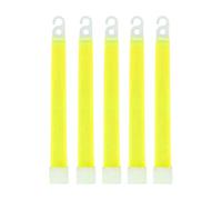 Bastoncini Luminosi Fluorescenti da 12/24 Pezzi, Bastoncini Luminosi Militari con Gancio, Bastoncini Luminosi for Feste di Emergenza all'aperto Che Si Illuminano al Buio(12pcs-Yellow)