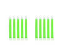 Bastoncini Luminosi Fluorescenti da 12/24 Pezzi, Bastoncini Luminosi Militari con Gancio, Bastoncini Luminosi for Feste di Emergenza all'aperto Che Si Illuminano al Buio(24pcs-Green)