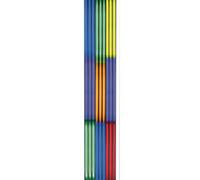 Bastoncini luminosi in plastica arcobaleno tricolore (confezione da 20), 55,9 cm, ideali per eventi a tema, compleanni e feste per bambini