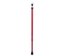 Bastoncini per adulti, Bastone da passeggio regolabile in altezza 10 marce in lega di alluminio antiscivolo multicolore(Red)
