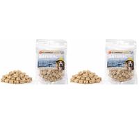 Bastoncini per cani - Nature Snack Cubetti con Merluzzo e Aringa - 75g - Senza additivi - Ricco di Omega 3 e 6 - Pelle e pelo sani - Flamingo (Confezione da 2)
