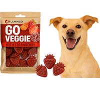 Bastoncini per cani - Snack Veggie Fragola Rossa - 7,4cm - 120g - senza glutine - naturale - ricco di vitamine e fibre