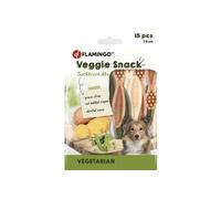Bastoncini per cani - Veggie Spazzolino Multicolore - 7,5cm - 120g - gustoso snack per l’igiene orale - confezione con 15 pezzi - senza glutine