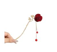 Bastoncini Per Capelli 1pc rosso tornante fiori farfalla nappa design retrò estetica tradizionale accessorio for capelli cosplay quotidiano(Color 5)