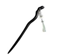 Bastoncini Per Capelli Bastoncini for capelli con nappa Forcina in legno di sandalo nero Copricapo squisito Accessori for capelli da donna Capelli Twist Perni