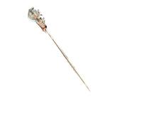 Bastoncini Per Capelli Bastoncino for capelli Donna Fiore in metallo Forchetta for capelli Bacchette Fiore Forcina Accessori for gioielli for capelli donna Capelli Twist Perni(Gold Blue Foil)