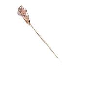 Bastoncini Per Capelli Bastoncino for capelli Donna Fiore in metallo Forchetta for capelli Bacchette Fiore Forcina Accessori for gioielli for capelli donna Capelli Twist Perni(Gold Pink Foil)
