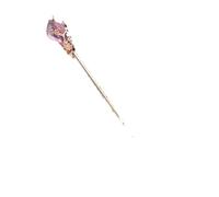 Bastoncini Per Capelli Bastoncino for capelli Donna Fiore in metallo Forchetta for capelli Bacchette Fiore Forcina Accessori for gioielli for capelli donna Capelli Twist Perni(Gold Purple Foil)