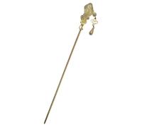 Bastoncini per capelli cinesi, 18 cm, forcine dorate per capelli da donna, bacchette per capelli con perle finte per Hanfu, design con nuvole di buon auspicio, confezione regalo inclusa