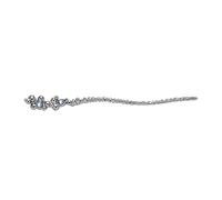 Bastoncini per capelli cinesi temperamento femminile Hanfu Cosplay forcina capelli per capelli da donna (colore: argento, dimensioni: 17 x 1,8 cm)
