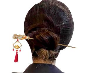 Bastoncini per capelli con ciondolo, per capelli cinesi, Con bastoncini per in stile antico cinese vintage con a lanterna luminosa per per la realizzazione di