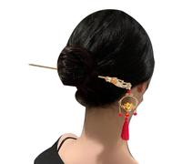 Bastoncini per capelli con pendenti, accessori per capelli cinesi, con nappa a lanterna luminosa, forcine per capelli in stile antico per acconciature