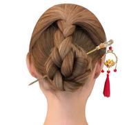 Bastoncini per capelli con pendenti, bacchette per capelli cinesi vintage | bacchette per capelli stile antico con gioiello acconciatura da donna con pompon lanterna scintillante