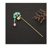 Bastoncini Per Capelli Fermaglio for capelli in cristallo da donna, design a forma di fiori, passo in argento, bastoncino for capelli Hanfu con nappa, copricapo, forcine Capelli Twist Perni(Style 7)