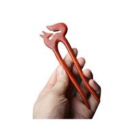 Bastoncini per capelli in legno, fermagli per capelli neri a forma di U, semplici chignon tinta unita(G2)