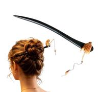 Bastoncini Per Capelli In Legno - Fermaglio Da In Legno Design Gatto Che Pesca,Bastoncini Capelli Retro,Per Donne Ragazze Adolescenti Banchetto Galateo Arte Del Tè Acconciature Viaggio Campeggio