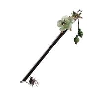 Bastoncini Per Capelli Nappa passo agitazione forcina bacchette bastone for capelli ornamento for capelli pan copricapo for capelli accessori for capelli fiore Capelli Twist Perni(2-Cold smoke and gre