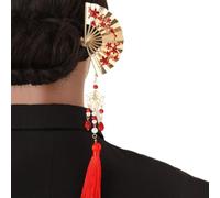 Bastoncini per capelli per con perline e nappe, per donne e ragazze | Bastone per capelli tradizionale giapponese per chignon lungo e spesso, per casa, ufficio, scuola, viaggi, all'aperto