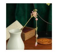Bastoncini Per Capelli Perla Nappa Farfalla Bastone for capelli Piastra diretta Forcina Copricapo da sposa bianco Forcella for capelli Ornamenti for gioielli Capelli Twist Perni(15)
