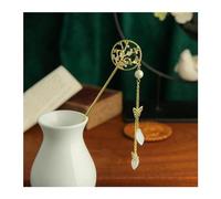 Bastoncini Per Capelli Perla Nappa Farfalla Bastone for capelli Piastra diretta Forcina Copricapo da sposa bianco Forcella for capelli Ornamenti for gioielli Capelli Twist Perni(8)