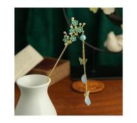 Bastoncini Per Capelli Perla Nappa Farfalla Bastone for capelli Piastra diretta Forcina Copricapo da sposa bianco Forcella for capelli Ornamenti for gioielli Capelli Twist Perni(11)