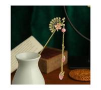 Bastoncini Per Capelli Perla Nappa Farfalla Bastone for capelli Piastra diretta Forcina Copricapo da sposa bianco Forcella for capelli Ornamenti for gioielli Capelli Twist Perni(19)